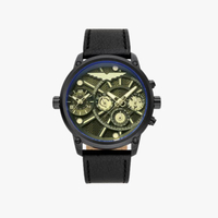 นาฬิกาข้อมือผู้ชาย Police ADDER black leather watch รุ่น PL-15928JSB/61