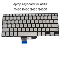 US English Korean Backlit Keyboard for ASUS Vivobook 14s X430UN K430 S430 S430FA S430FN Keyboards silver 0KNB0 260AUS00 260AKO00