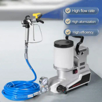 New Multifunctional High Power Home Painting 1600W Airless Paint Sprayer Machine 2L Small Portable Electric Spray Gun