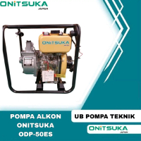 ONiTSUKA Pompa Alkon Diesel Irigasi 2 Inci ODP-50 ES Water Pump Solar 6 HP 46 M Max Head Dengan Filt