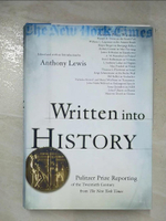 【書寶二手書T3／歷史_I13】Written into History_Anthony Lewis