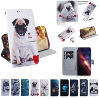 Painted Flip Leather Magnetic Case For Realme GT Master Neo3 Q3S Pro 5G U1 v5 V13 15 V23 v50S X7 Max Phone Cover