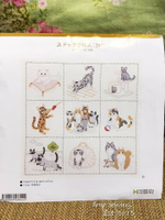 居家手作日本Hobbyra名師平野明子設計貓咪刺繡壁飾材料包