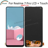 6.4'' For Realme 7 Pro LCD RMX2170 Display Touch Panel Glass Screen Digitizer Replacement For Realme 7Pro Display