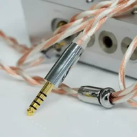 XINHS ECLIPSE SINGLE CRYSTAL COPPER SILVER PLATING IEM UPGRADE CABLE KABEL IVIPQ 4.4mm 2 Pin