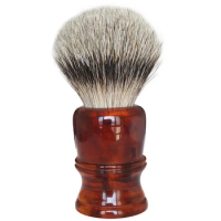 Dscosmetic 22MM super Badger Hair shaving Brush Amber smok resin handle