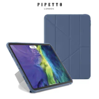 【Pipetto】iPad Pro 11吋 第2代 Origami TPU多角度多功能保護套 海軍藍色(iPad保護套)