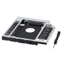 2nd HDD SSD Hard Drive Caddy Tray Replacement for Lenovo Thinkpad T420 T430 T510 T520 T530 W510 W520 W530, Internal Laptop CD/