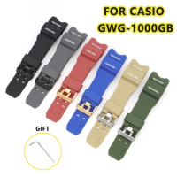 TPU Watch Strap for Casio MUDMASTER GWG-1000 Resin Watchband Waterproof Military Style Replacement Watch Accessories Bracelets