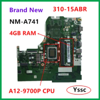 CG516 NM-A741 NMA741 Mainboard For Lenovo ideaPad 310-15ABR Laptop Motherboard With A12-9700P CPU 4GB RAM DDR4 100% test OK