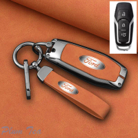 Zinc Alloy Car Key Cover Fob Protective Case for Ford Focus 3 4 ST Mondeo 5 MK5 Mustang F-150 Explor