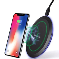 100pcs 5W Qi Wireless Charger Pad for iPhone X Xs MAX XR 8 plus usb Fast Charging for Samsung S8 S9 Plus Note 9 8