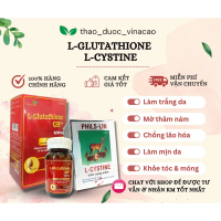 Viên uống trắng da cao cấp COMBO 90 viên gồm L-glutathione 1000mg Vinacao và L-cystine 500mg Phils-L