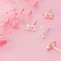 Infinity Earrings ต่างหูเงินแท้ S925 [MERCELO] สินค้ามาใหม่ประจำเดือนนี้