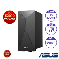 ASUS 華碩 H-S501MER-513500014W 桌上型電腦 (i5-13500/16GB/1TB SSD/RTX4060 DUAL 8G/500W/Win11 home)
