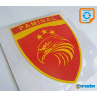 STIKER LEPAS PASANG PREMIUM PAMINAL POLRI (TEMPEL DALAM KACA/WIND SHIELD)