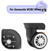 For Samsonite W282 Smooth Silent Shock Absorbing Wheel Accessories Wheels Casters Universal Wheel Replacement Suitcase Rotating