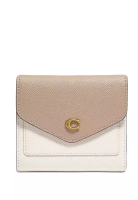 COACH Wyn Small Wallet In Colorblock - Beige/White