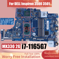 LA-K033P For DELL Inspiron 3500 3501 Laptop Motherboard i7-1165G7 MX330 2G 0NX5H3 Notebook Mainboard