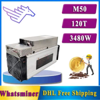 New Whatsminer M50 120T 3480W ASIC Miner BTC Bitcoin Miner Include PSU MicroBT Whatsminer