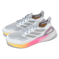 adidas 愛迪達 慢跑鞋 Pureboost 5 男鞋 灰 粉紅 黃 漸層 反光 緩震 運動鞋 愛迪達(IE8463)