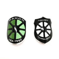 Original Folding Bike Stickers Aluminum Alloy For Dahon Front Logo Commemorative Edition