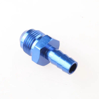 Pemasangan Barb Lurus Bahan Api Talian, 8AN AN8 hingga 10mm, Diperbuat daripada Aloi Aluminium