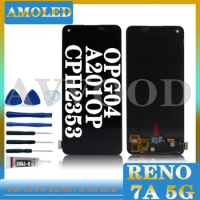 6.43'' AMOLED For Oppo Reno 7A 5g LCD Display Touch Screen Digitizer Panel Assembly Replacement For Oppo Reno7a 5g CPH2353 LCD