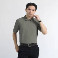 Upper Zip Knit Polo | Kaos Polo Shirt Zipper Waffle Knit 10009 Cream XL