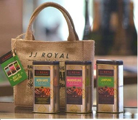Kopi Premium Indonesia JJ Royal Specialty Coffee Tin 100 Gr Luwak 200 Gr Ground Bubuk Drip Saring ( 