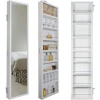 Luxury bathroom cabinet, mirror door adjustable medicine cabinet, kitchen, living room, and bathroom storage cabinet