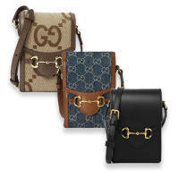 【GUCCI 古馳】625615 經典Horsebit 1955 mini 迷你馬銜扣肩背斜背手機包(顏色任選)