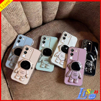 Casing vivo V29E 5G Sarung Vivo V29E 5G, pendirian telefon Spaceman, pendirian pelindung, Sarung YHY