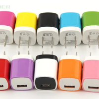 300pcs/lot Hot Colorful Travel Wall Charge Charger Power Adapter US Plug USB AC Charger for IPhone X 8 7 IPod Huawei Xiaomi HTC