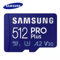 New Samsung Memory Card PRO Plus MicroSD TF 128GB 256GB 512gb 180MB/s C10 U3 V30 Micro SD SDXC 4K Video Phone