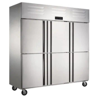 Six Door Upright Freezer Vertical Industrial Fridge Commercial Refrigerator