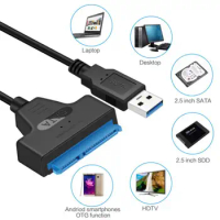 Usb Sata Cable Sata 3 To Usb 3.0 Computer Cables Connectors Usb 2.0 Sata Adapter Cable Support 2.5 Inches Ssd Hdd Hard Drive New