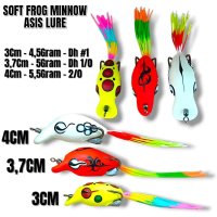 SOFT FROG MINNOW ASIS LURE UKURAN 3,cm,3,7cm ,4cm umpan casting