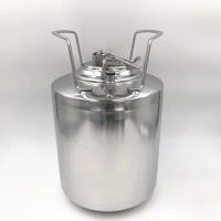 Stainless Steel 304 Beer OB Keg 2.5 gallon 10L with Ball Lock Cornelius style Fitting with Metal Handles