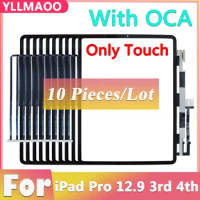 10 Pcs Outer Glass With OCA Touch Screen For iPad Pro 12.9" 3rd 4th Gen A1876 A1895 A2014 A1893/A2229 A2069 A2232 A2233