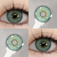 【COD】แว่นตาสายตาสั้น{เกรด -1.00~-6.00} 💧 Esotoia Series 💧Green คอนแทคเลนส์ Big eyes 14.5mm 2pcs คอนแ