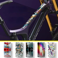 ENLEE 3D Bike Sticker MTB Road Bicycle Frame Care Protection Chain Decals Cycling Repair Scratch Decals Anti-Scratch Tape