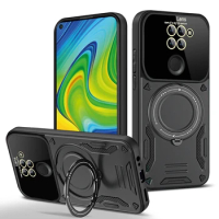 For Xiaomi Redmi Note 9 Case Shockproof Armor Case For Magsafe Wireless Charging For Redmi Note 9 Note9 Magnetic Ring Cover