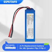 1-20PCS GSP872693 3.7V 3000mAh Rechargeable Lithium Polymer Battery For JBL Flip3 Flip3 Gray Bluetooth Speaker P763098 03