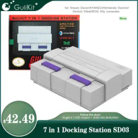 Gulikit 7 in 1 Docking Station SD03，Game Accessories Dock for Steam Deck AYANEO Nintendo Switch NS OLED ROG Ally Consoles