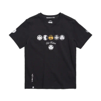 【EDWIN】江戶勝 男裝 家徽造型短袖T恤(黑色)