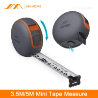 Jimihome Portable Tape Measure Auto Locking Coated Tape Ruler 5.5M 3.5M Steel Ruler Retractable Woodworking Measuring Tools