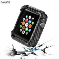 Shockproof Carbon Watch Case For Apple Watch 38mm 40mm 42mm 44mm Cover Protective Bumper For Apple iWatch Series 2 3 4 Shell