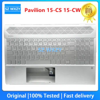 NEW For HP Pavilion 15-CS 15-CW TPN-Q208 Laptop C Cover Keyboard Palmrest Backlit L24752-001 Silver 100% Tested Fast Ship