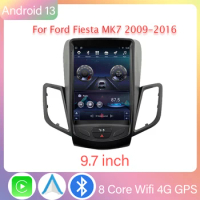 Android 13 Auto Autoradio For Ford Fiesta MK7 2009-2016 Tesla Car Radio Multimedia Wireless Carplay gps dvd Head Unit Buletooth